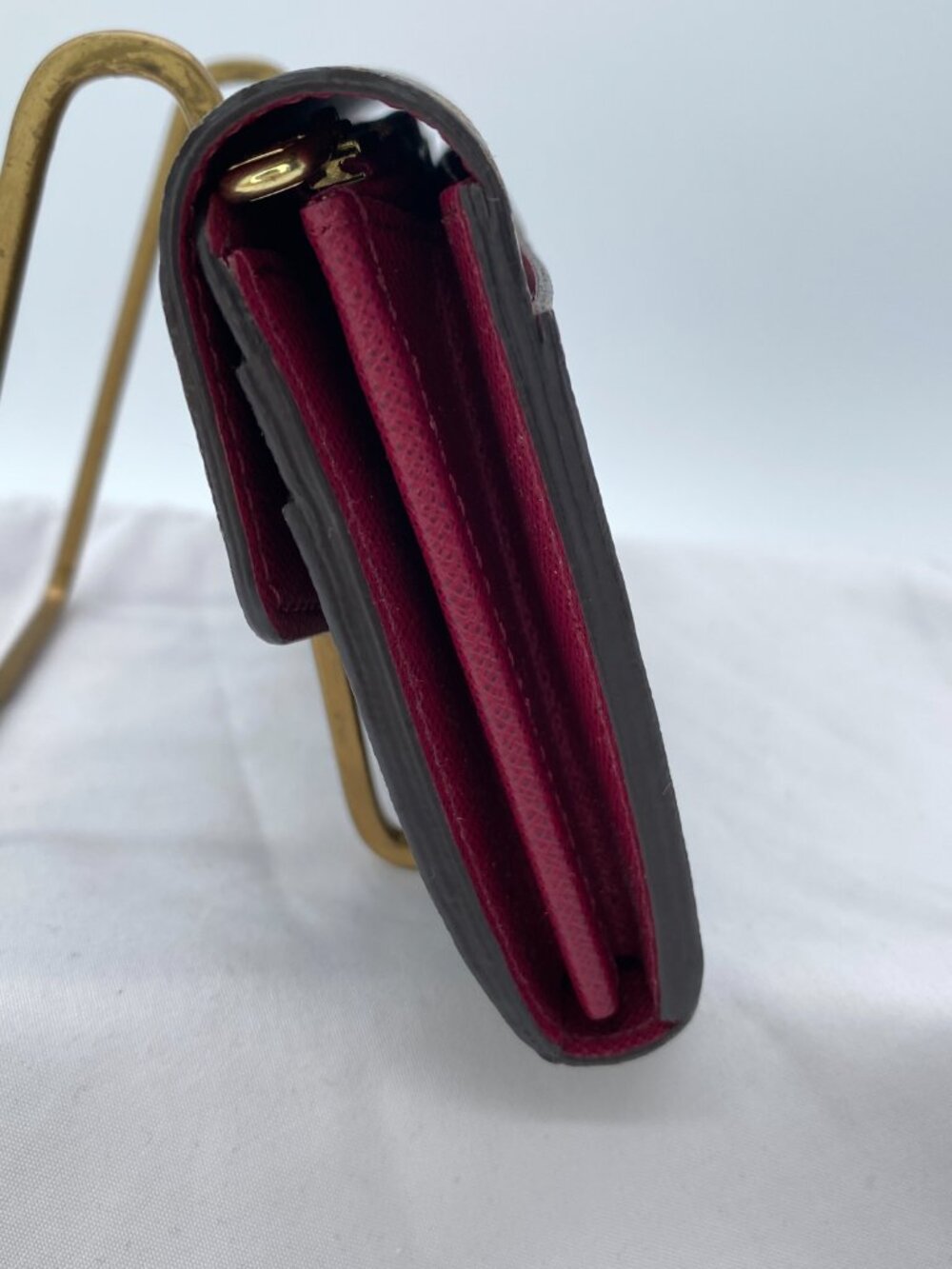 Louis Vuitton Sarah Wallet | Monogram Canvas Fuchsia Interior 🌺 Rosalie - Picture 7 of 14